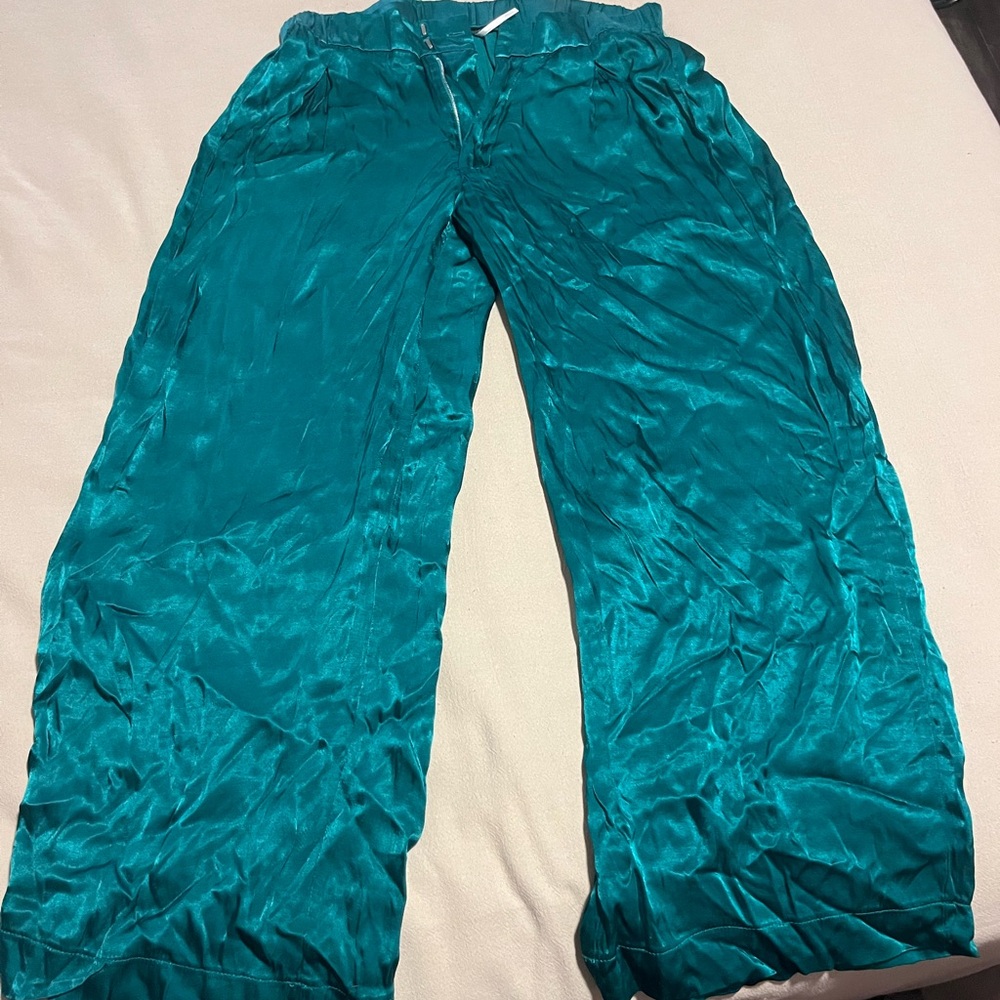 Free People Teal Pants